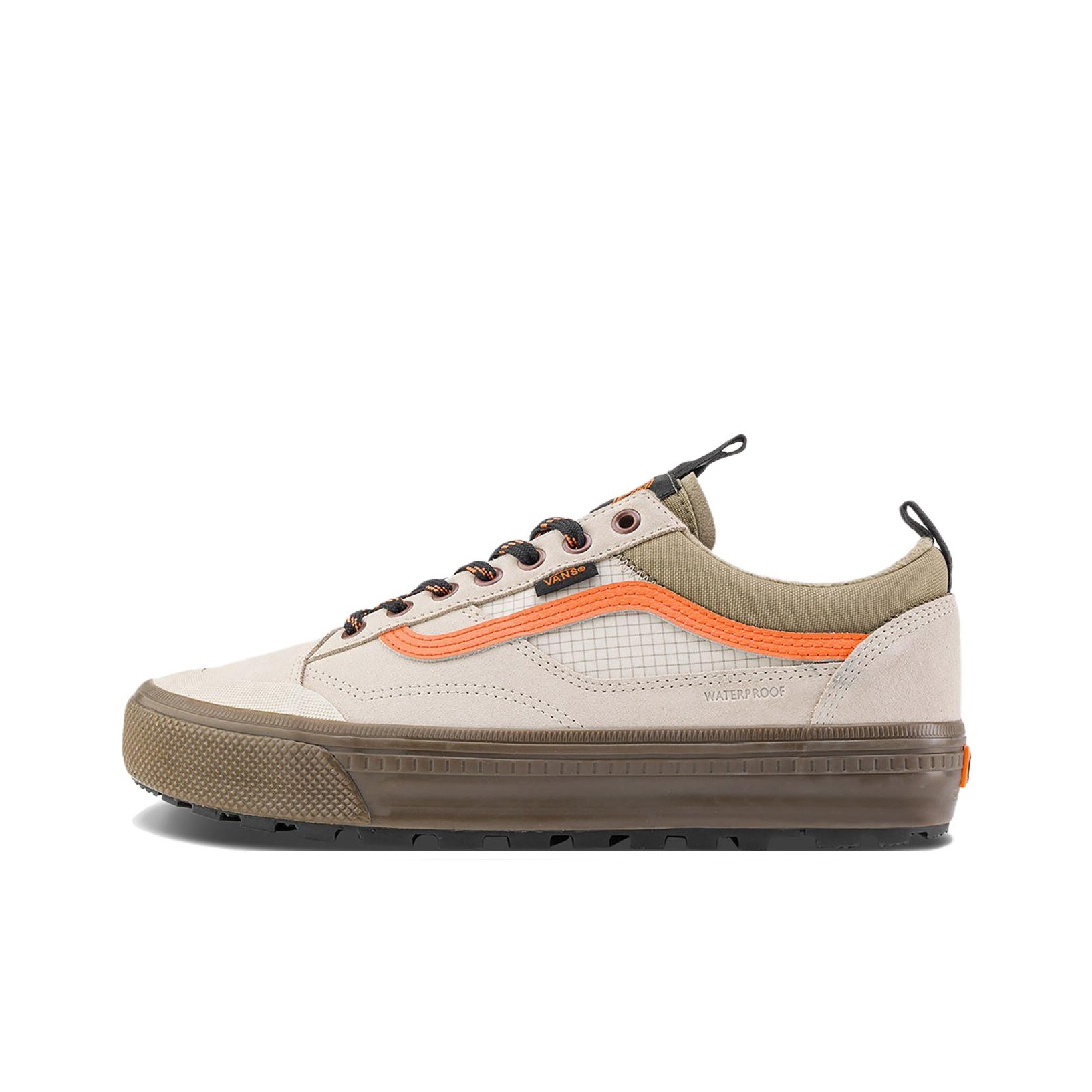 Vans Shoes Old Skool - รองเท้าสเก็ตบอร์ดกันน้ำ Vans Old Skool สำหรับทุกเพศ สีน้ำตาล