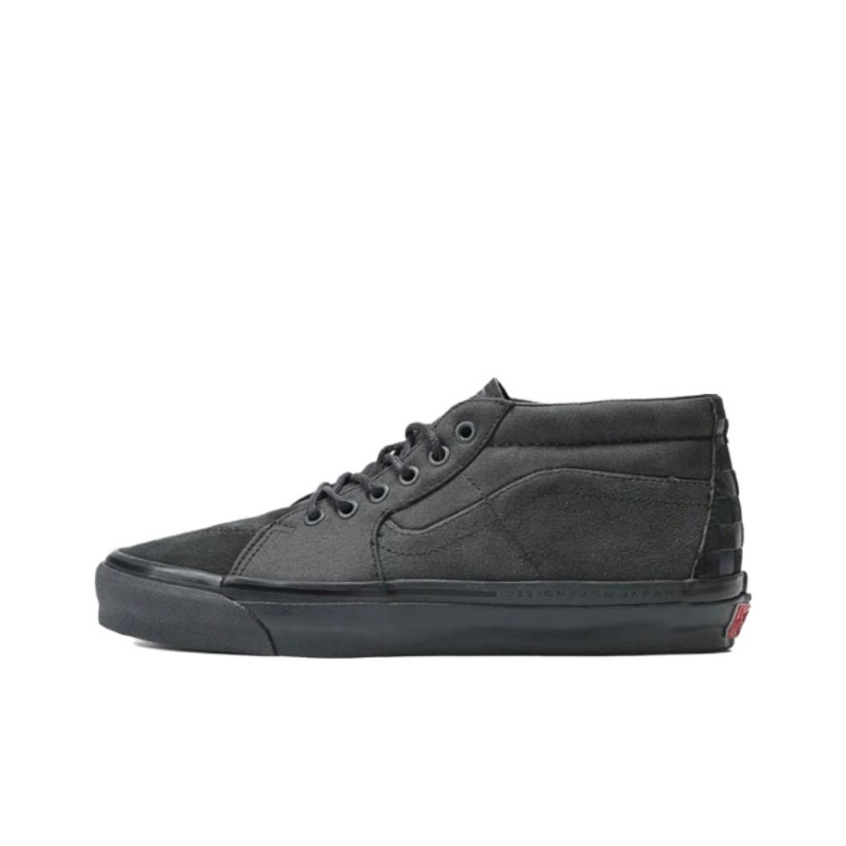 Vans Shoes Authentic - รองเท้าสเก็ตบอร์ดหุ้มข้อกลาง Vans รุ่น Unisex สีดำ VN000E7JM8M