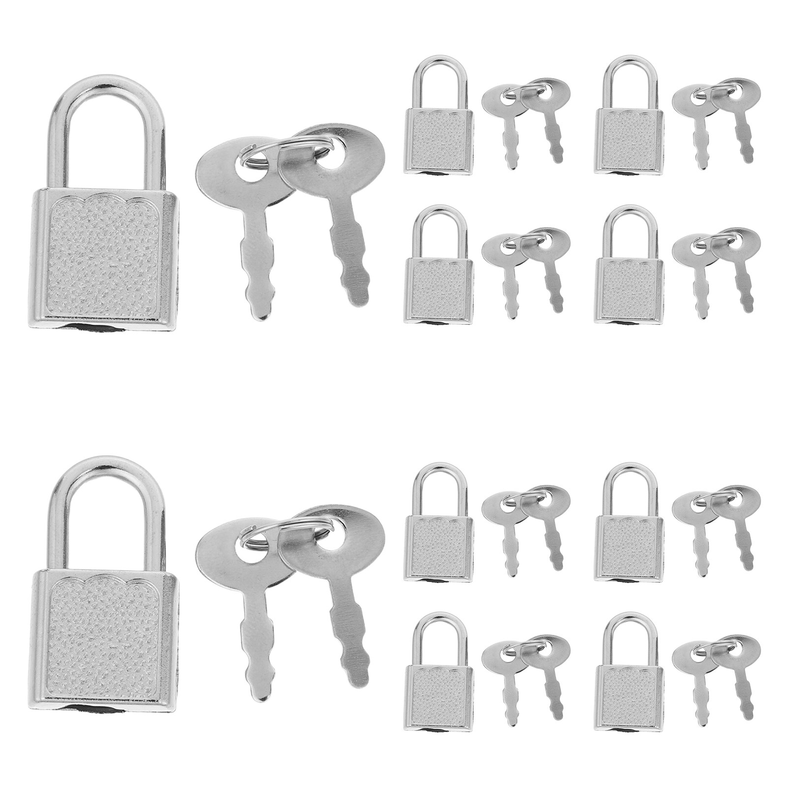 Backpack Lock Combo - ชุดล็อคแบบมินิสไตล์โจรสลัด 10 ชุด พร้อมกุญแจ ล็อคโลหะวินเทจสำหรับกระเป๋าเดินทาง กระเป๋าเดินทาง