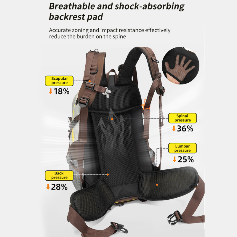 กระเป๋าเป้เดินป่าขนาด 40 ลิตร  - Rain Cover Backpack บทวิจารณ์และราคา
