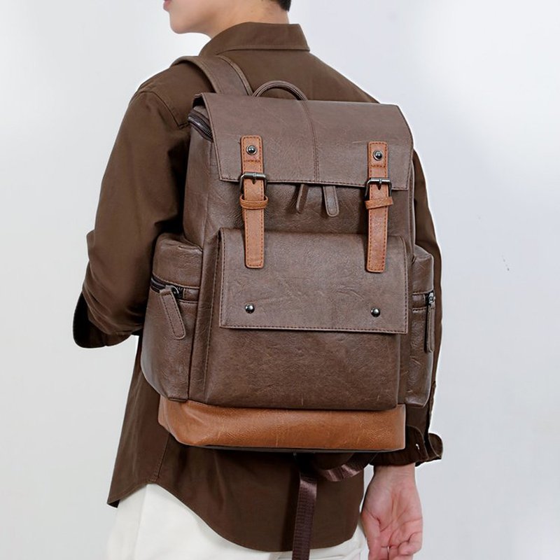 กระเป๋าเป้หนังวินเทจใหม่สำหรับ - Leather Backpack Vintage บทวิจารณ์และราคา