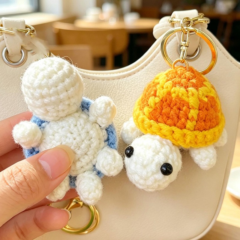 พวงกุญแจเต่าน้อยถักโครเชต์ งาน - Mini Backpack Purse บทวิจารณ์และราคา