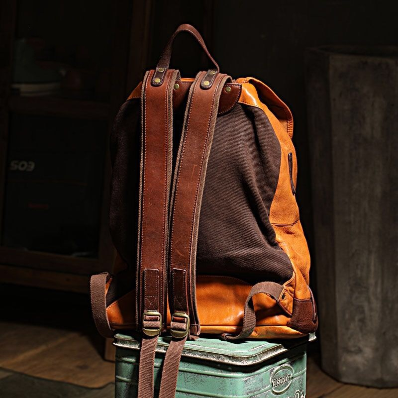 คุณภาพสูง Vintage พับผัก Tanne - Leather Backpack Vintage บทวิจารณ์และราคา