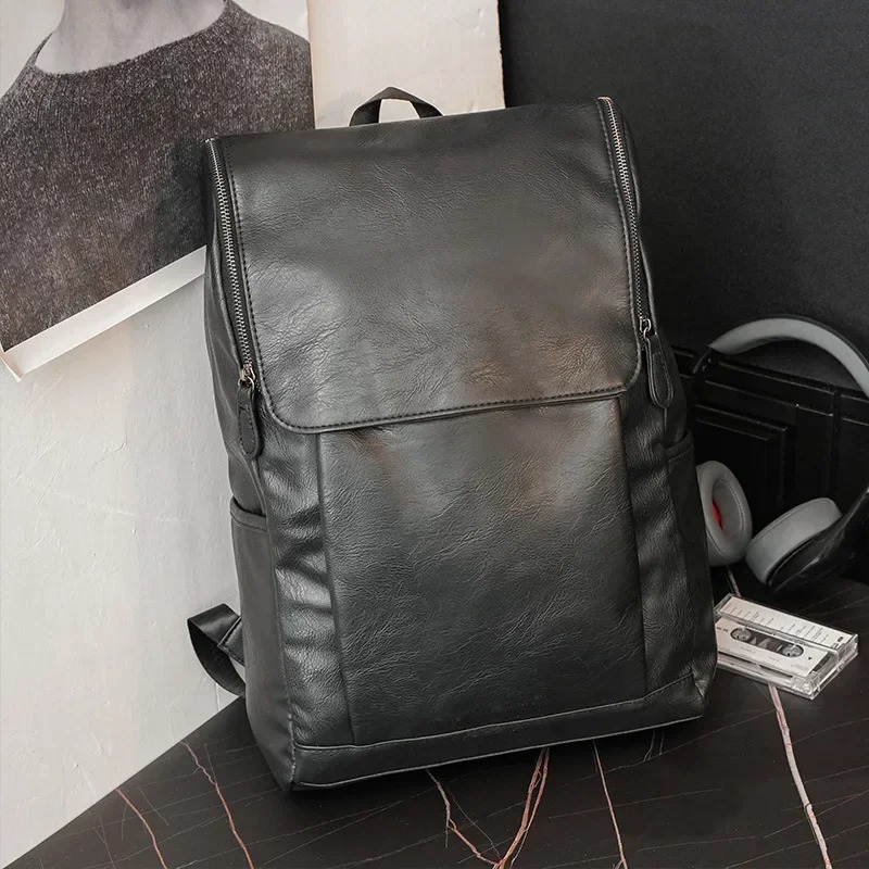 กระเป๋าเป้สะพายหลังสีทึบดีไซน์ - Leather Backpack Vintage บทวิจารณ์และราคา